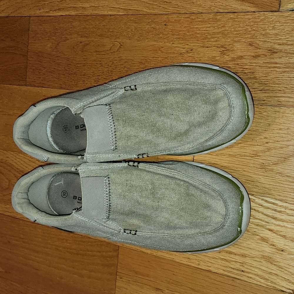 Skechers Khaki Pull On Casual Shoes Size 10